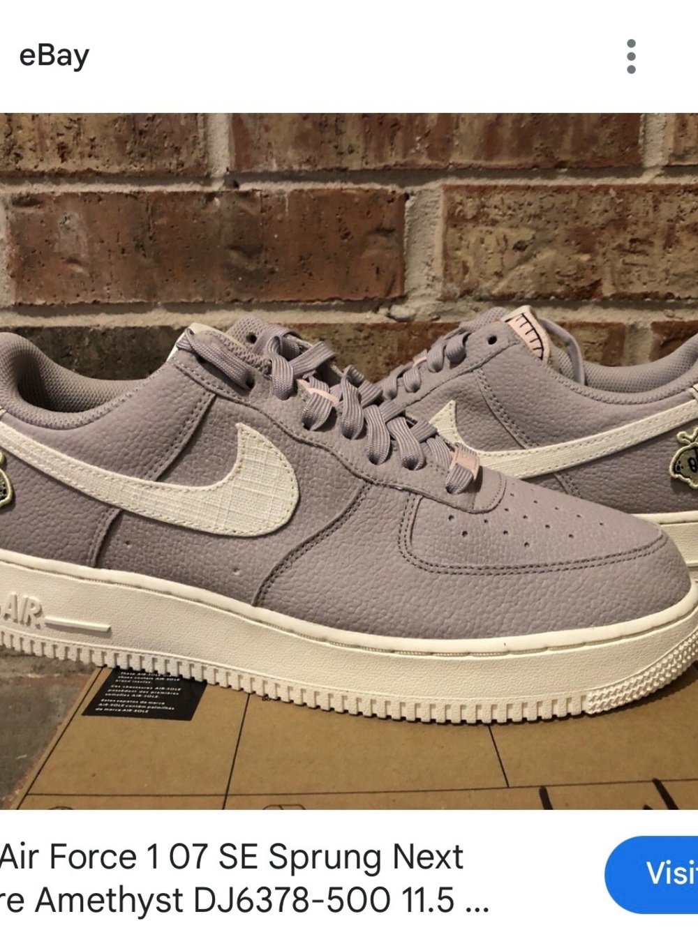 Nike Air Force 1 Low Lavender with White Swoosh